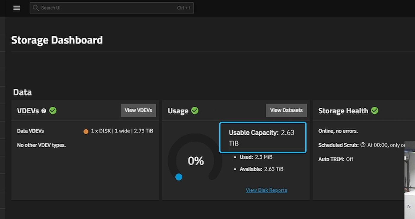 Done. A "3 TB" drive shows as about 2.6 TiB usable. That's normal: TiB is a bigger unit than the TB on the box.
